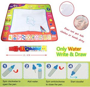 Silikon-Malmatte Für Kinder 50x40 Cm - Mit Becher & Zubehör Für Wasserfarben