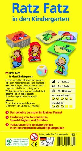HABA 4605 Ratz Fatz in den Kindergarten társasjáték