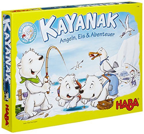 HABA 7146 Kayanak - Gioco Da Tavolo Pesca Magnetica Sul Ghiaccio Per Bambini 4+