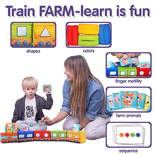MACIK Zug Baby Spielzeug -Farben + Formen + Logik-Weiches ...
