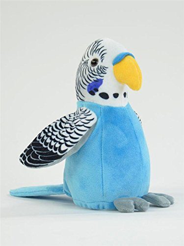 Kuscheltier Wellensittich Blau – 12 Cm Sitzend, Naturgetreu & Kuschelweich